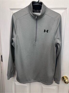 Under Armour Men’s Light Gray 1/4 Zip Performance Pullover